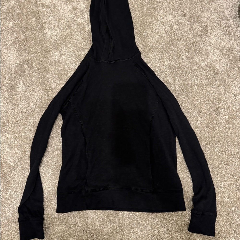 Lululemon Lightweight Hooded Pullover Sweatshirt – Black | XS